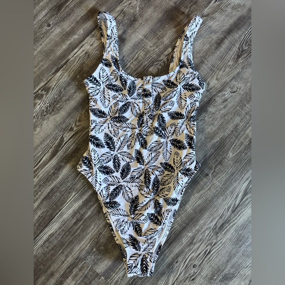 AERIE one piece palm swimsuit